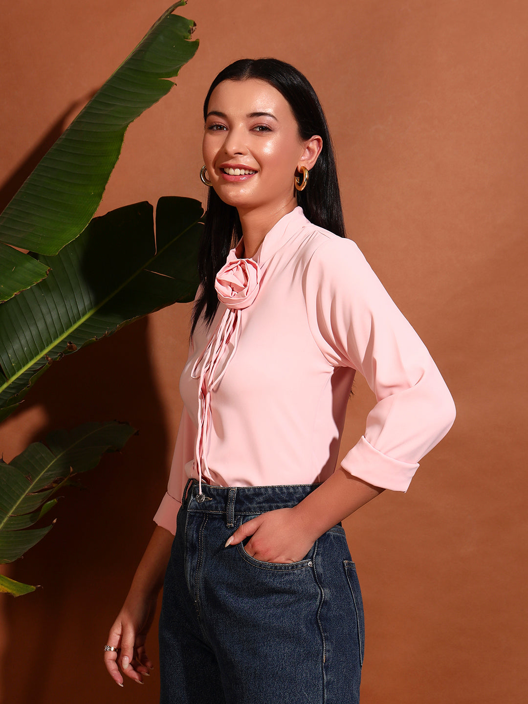 Young Rose Pastel Shirt - Pink