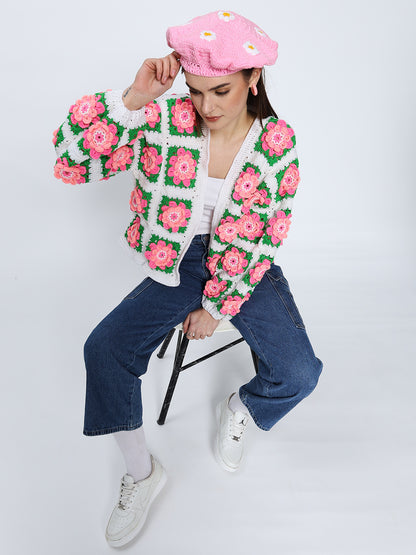 Faretta Flower Cardigan