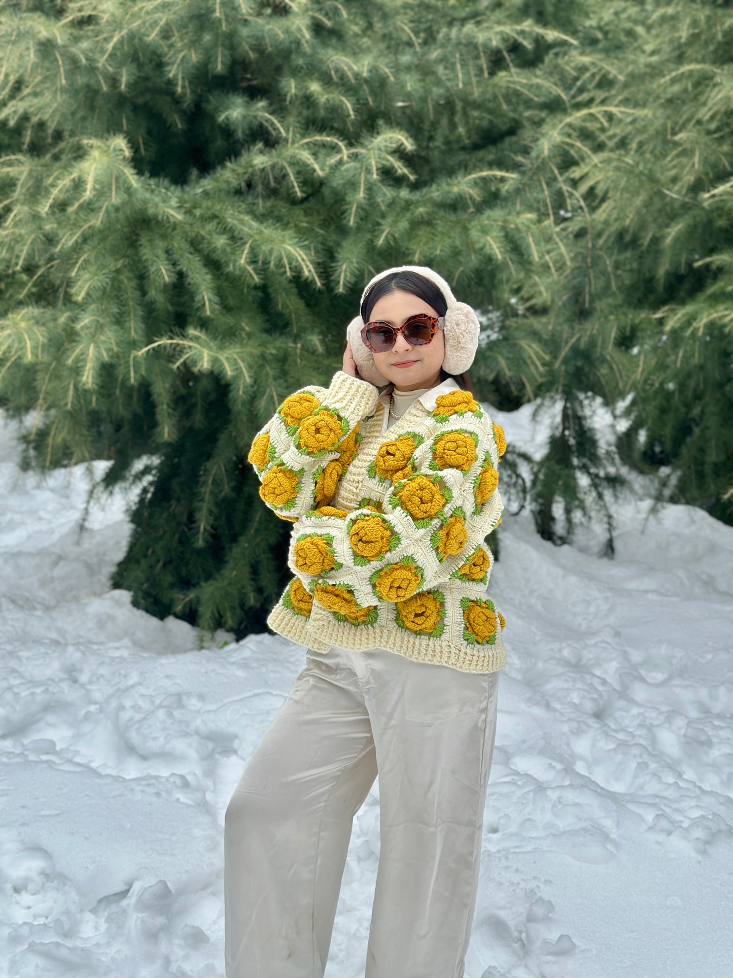 Rosa Foetida Garden Cardigan