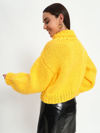 Chunky Butter Yellow Sweater