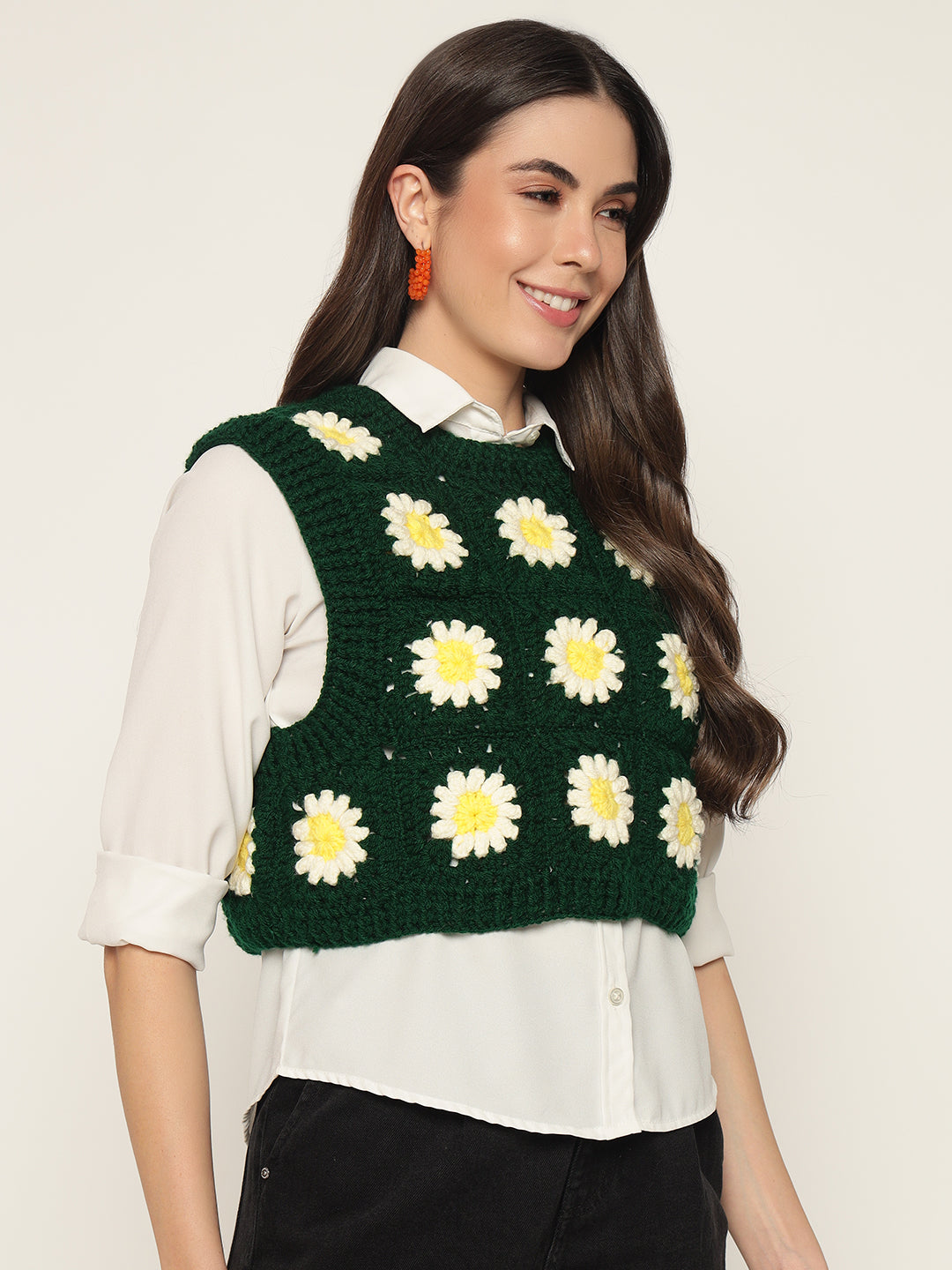 Emerald Daisy Vest