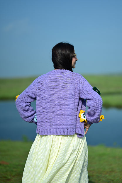 Purple Butterfly Cardigan 🦋