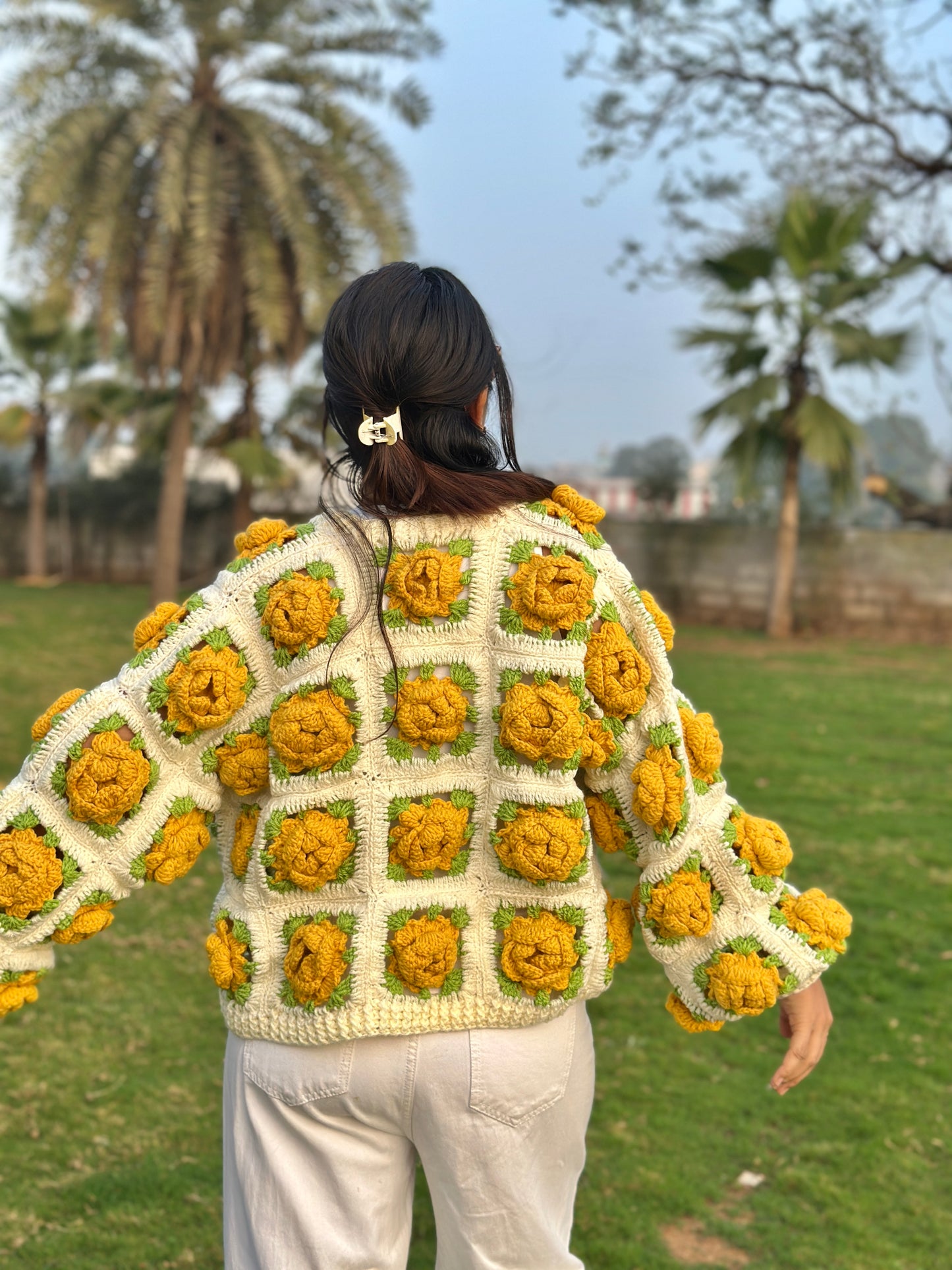 Rosa Foetida Cardigan