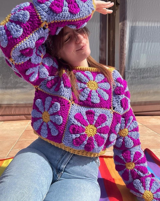 Chamomile Sweater - Blue Voilet