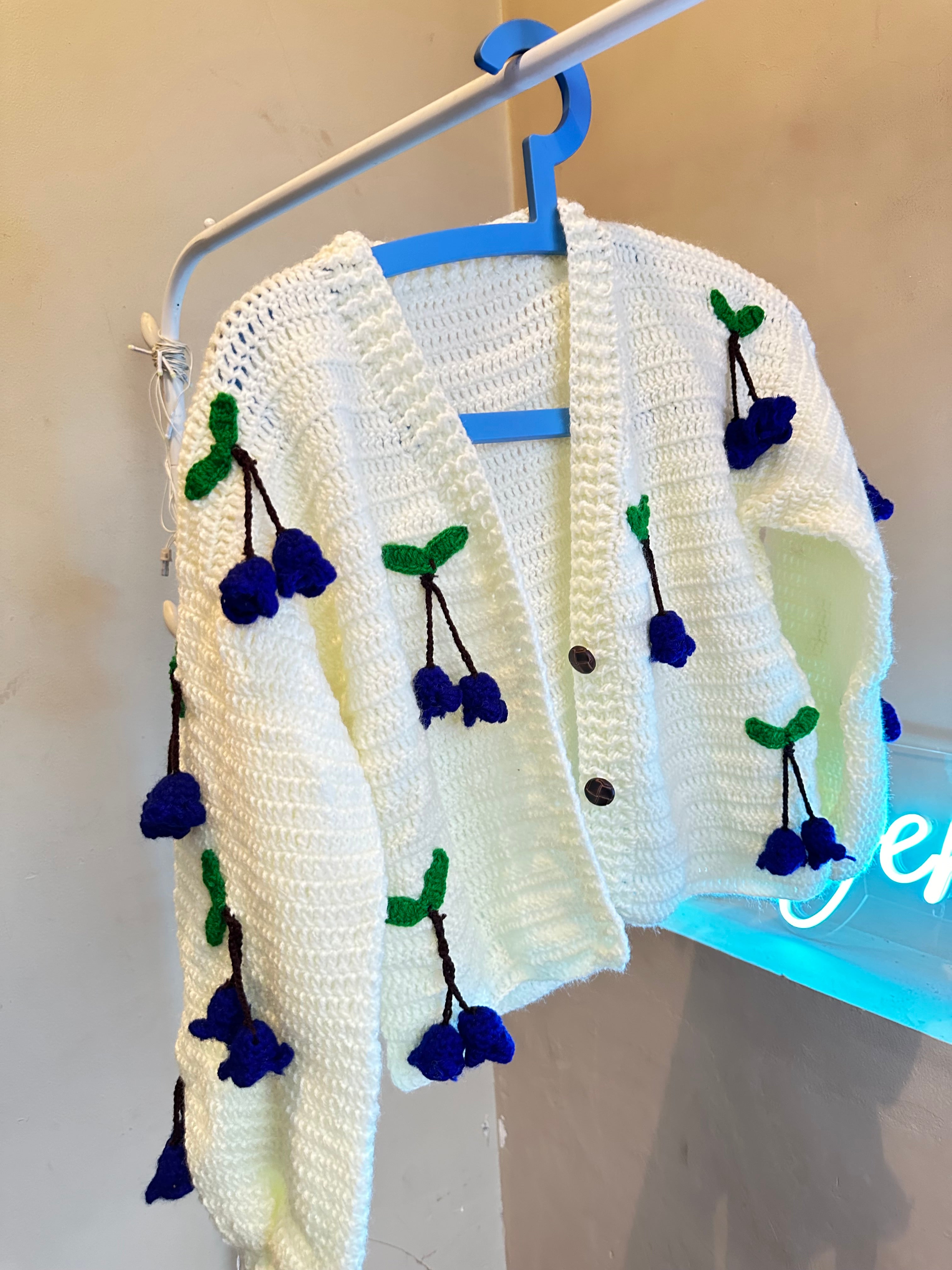 Hanging Blueberry Cardigan