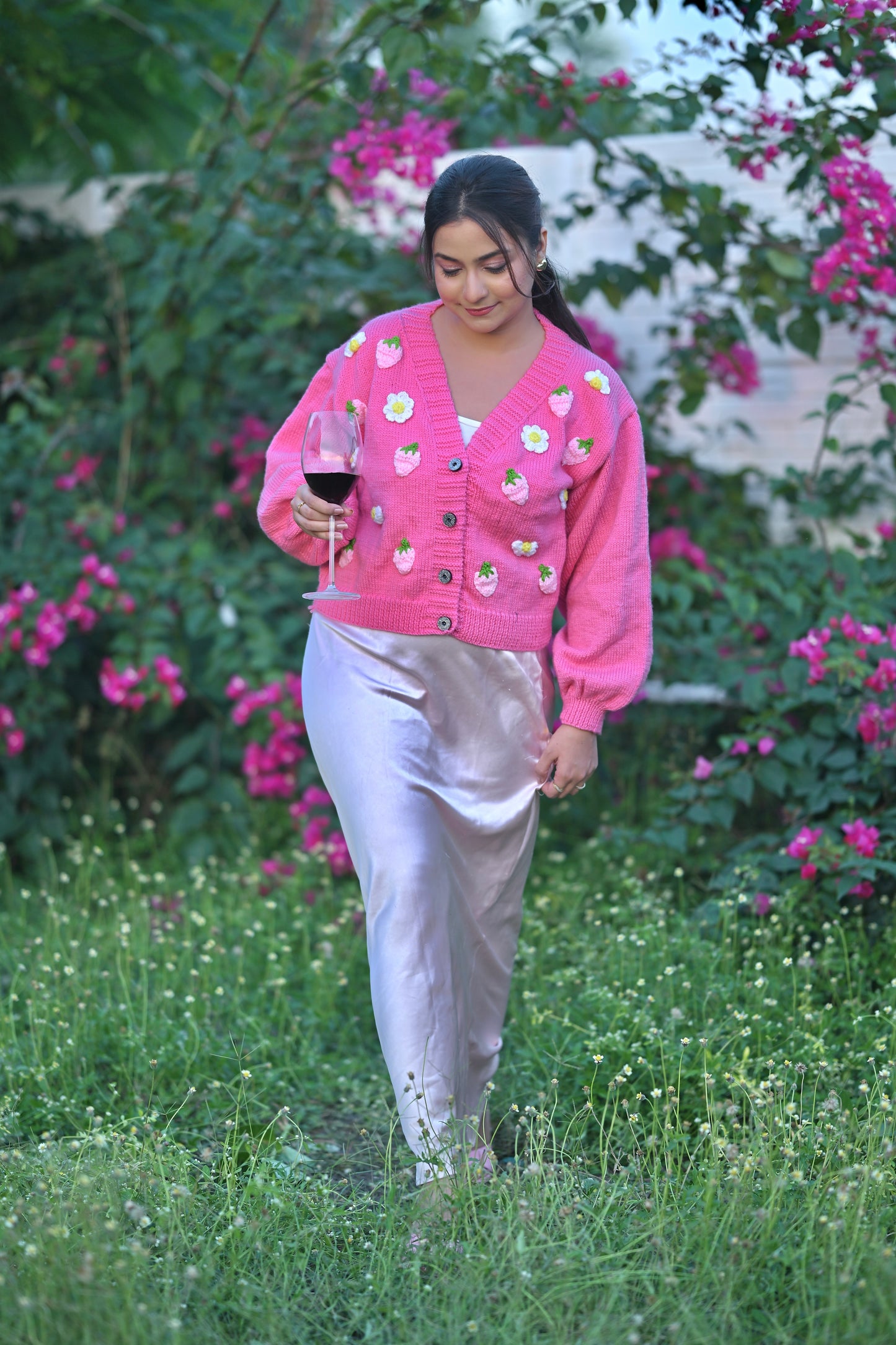 Maisie Pink Cardigan