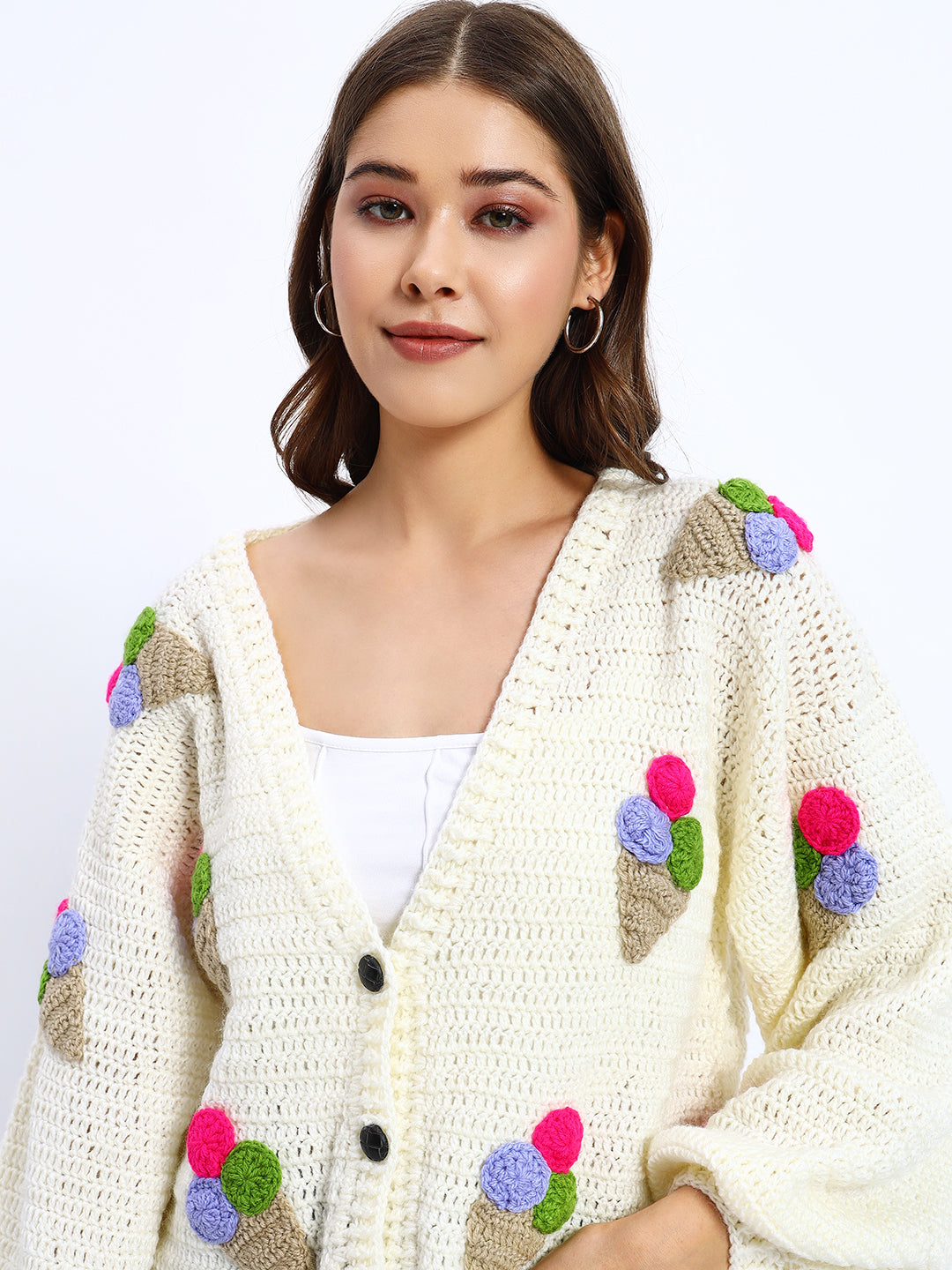 Icecream Beige Cardigan