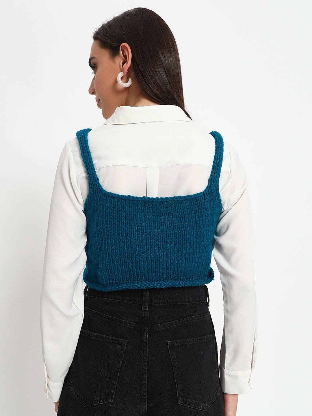 Teal Chunky Tube Top