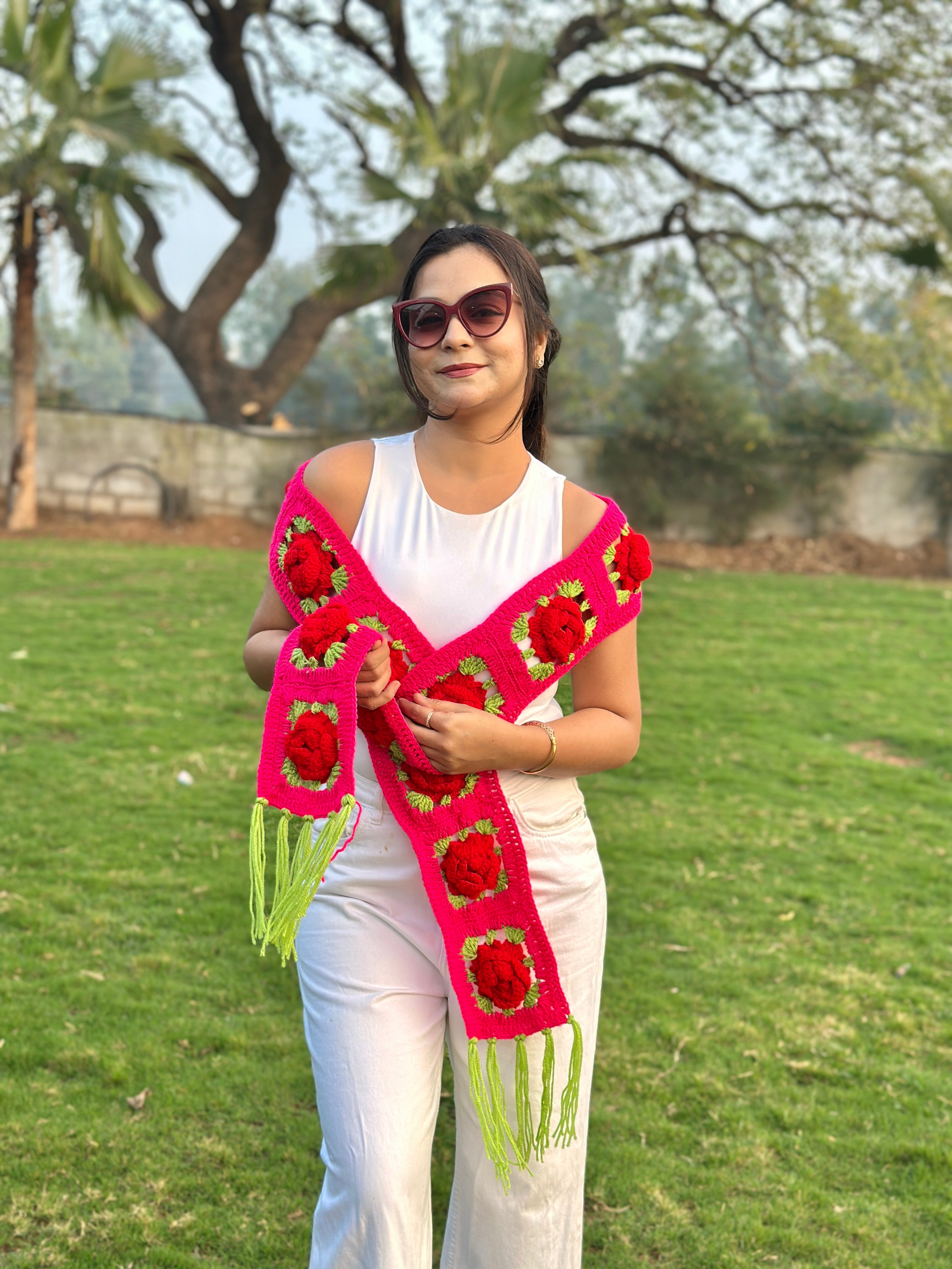 Red Rose Scarf