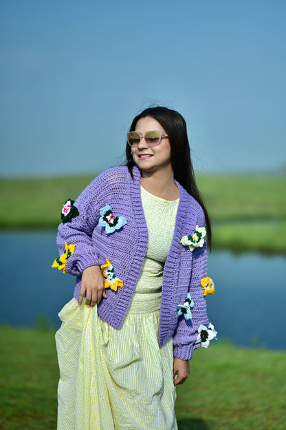 Purple Butterfly Cardigan 🦋