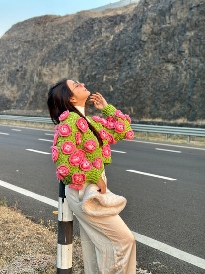 Rose Hermosa Garden Cardigan