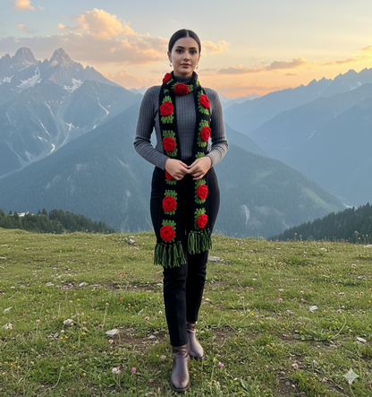 Red Rose Scarf