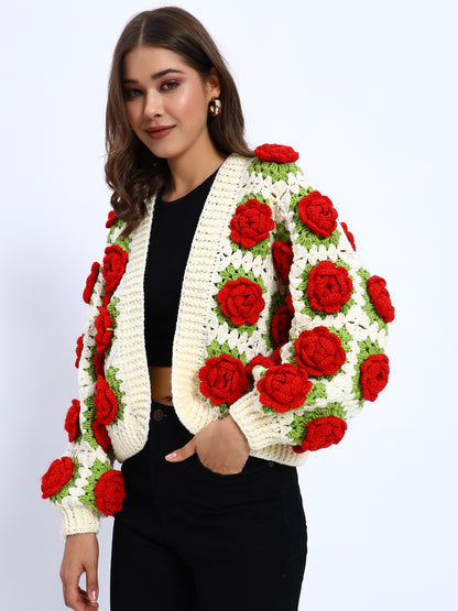 Rose Bouquet Cardigan