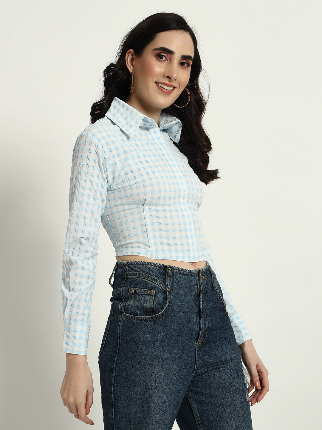 Blue Ghingham Shirt