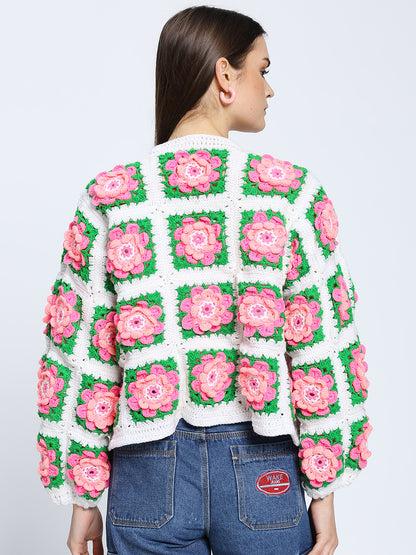 Faretta Flower Cardigan