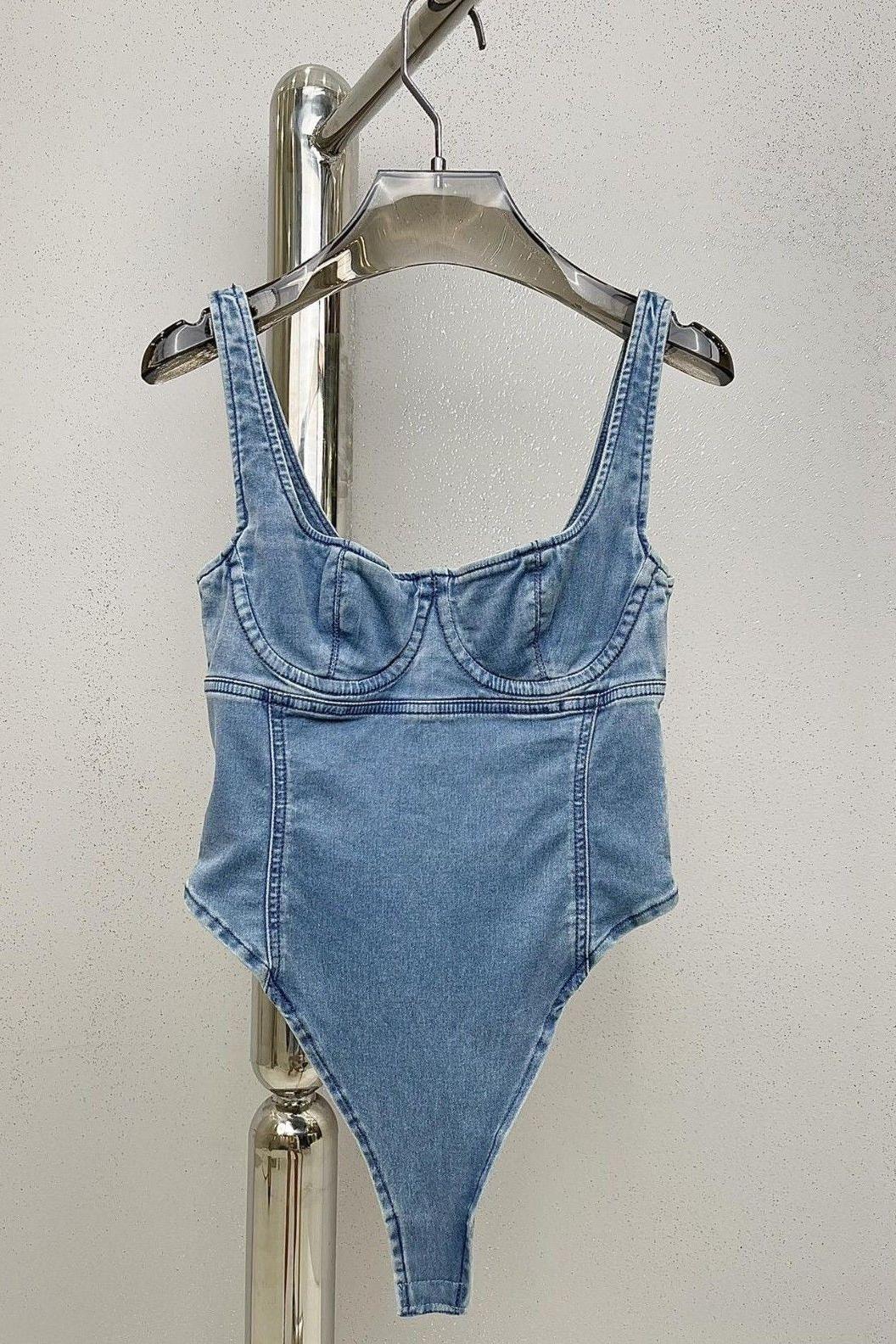 Denim Bodysuit