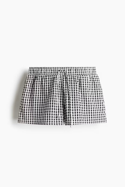 Black cotton Shorts