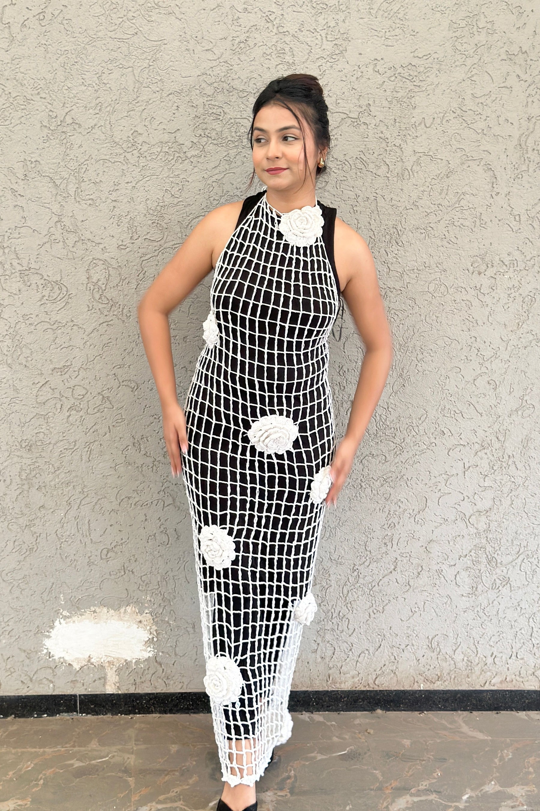 White Dawn Maxi Crochet Dress