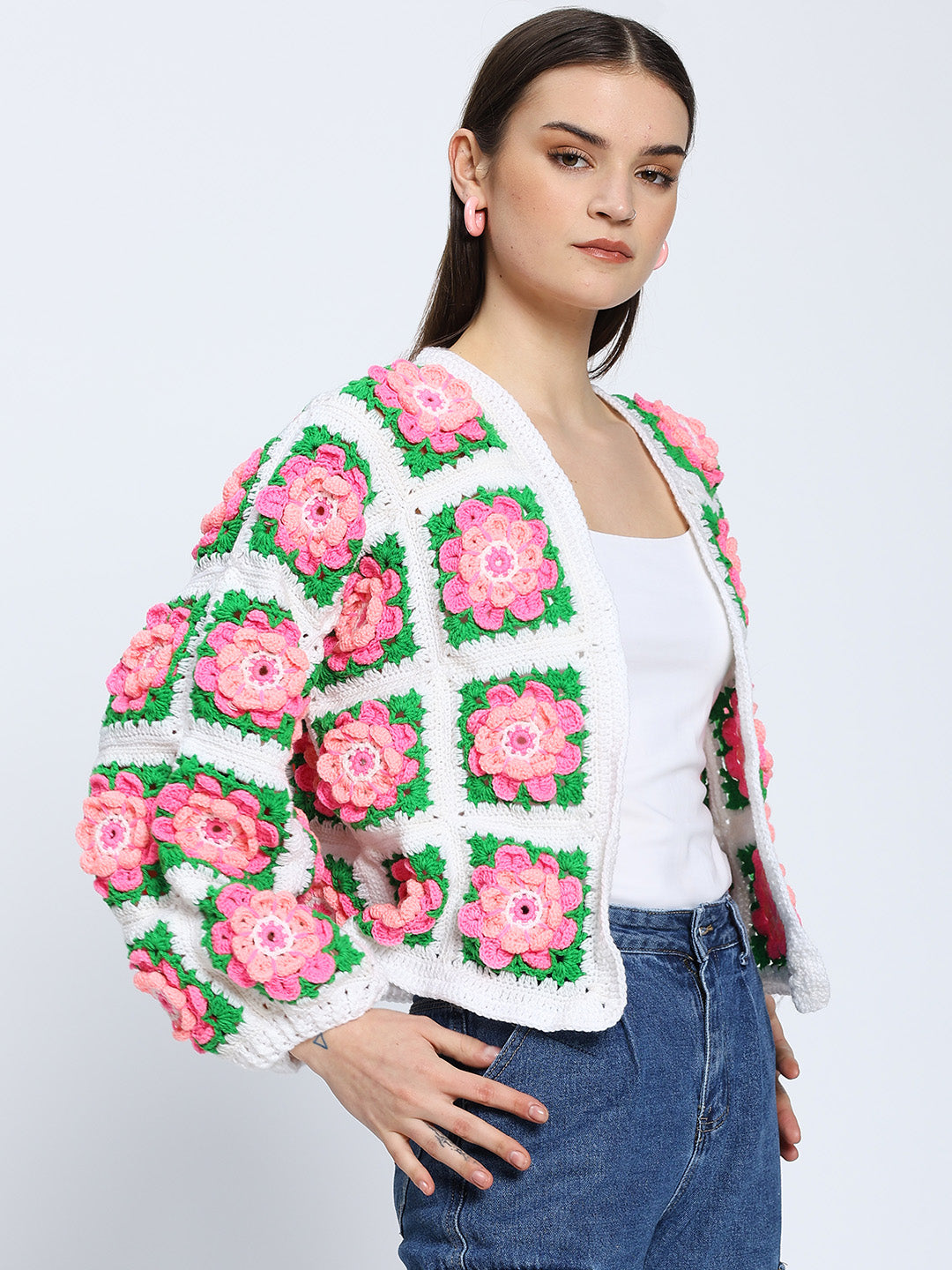 Faretta Flower Cardigan