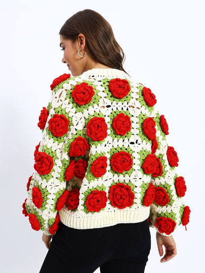 Rose Bouquet Cardigan