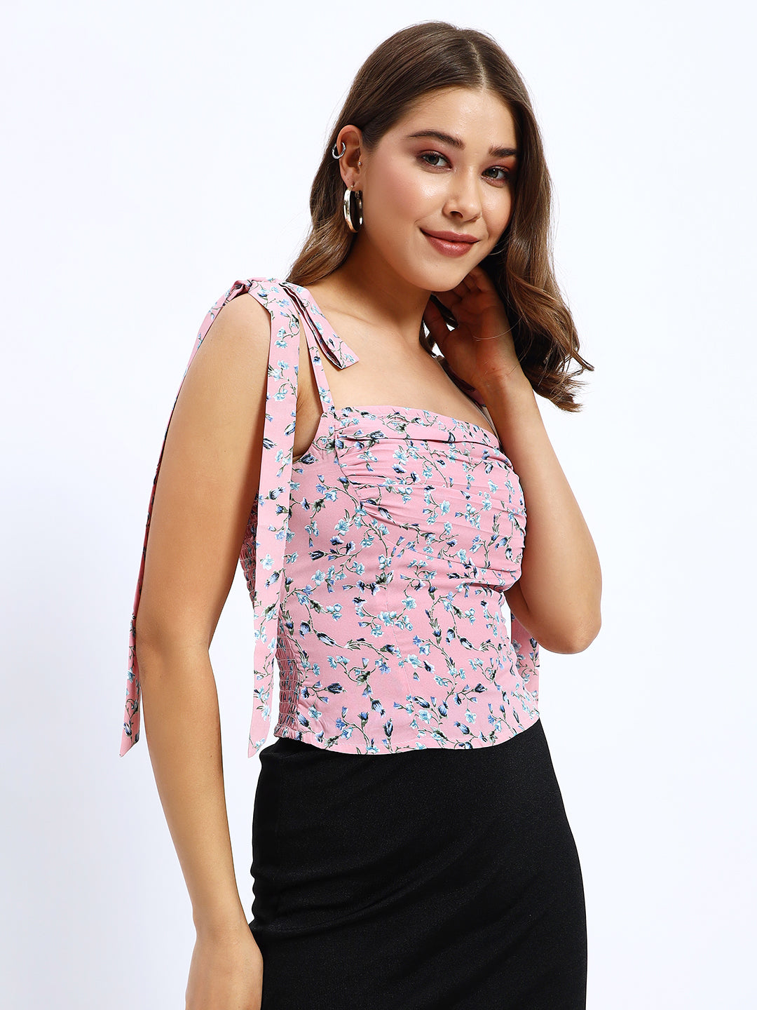 Garcia Shoulder Bow Details Top