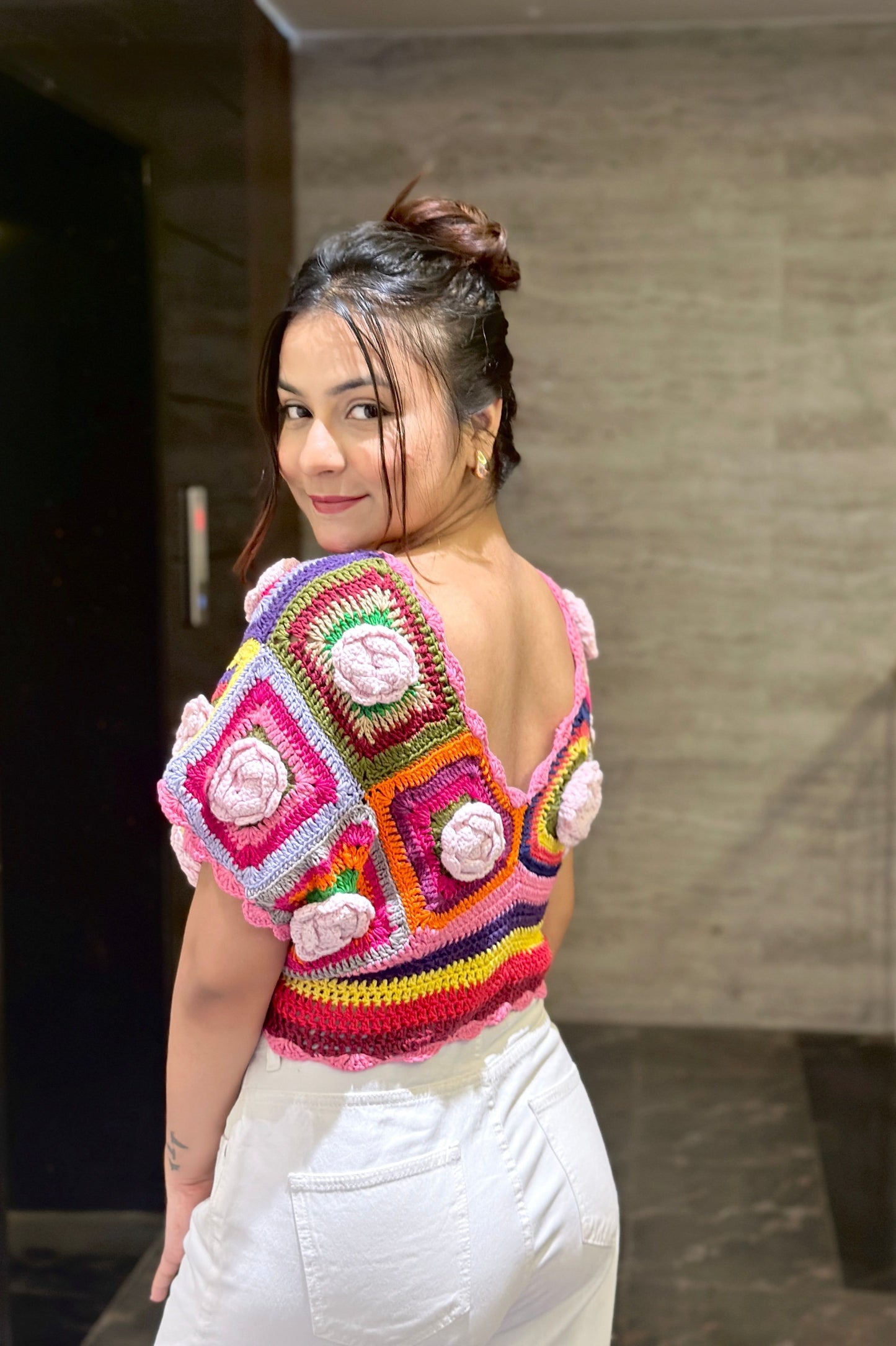 Rose Summer Crochet Top