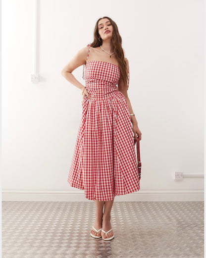 January Ghingham Girlfriend Dress