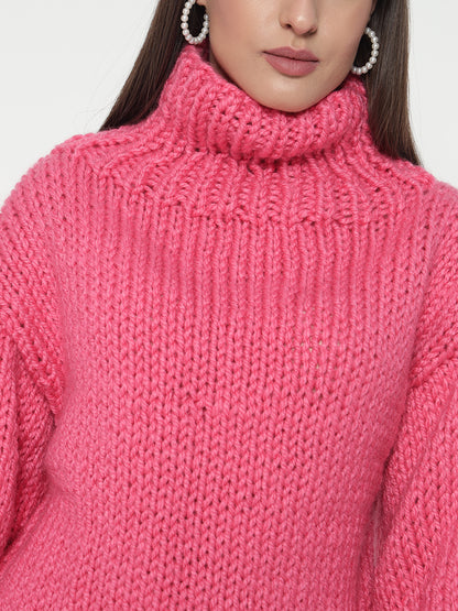 Chunky Pink Sweater