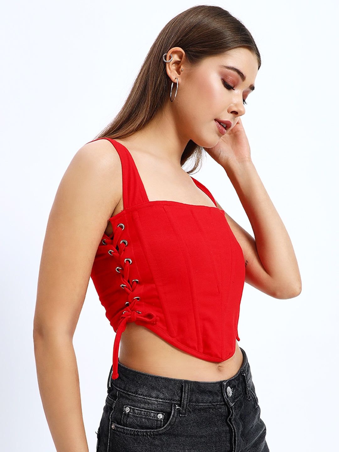 Side Knot Corset Top