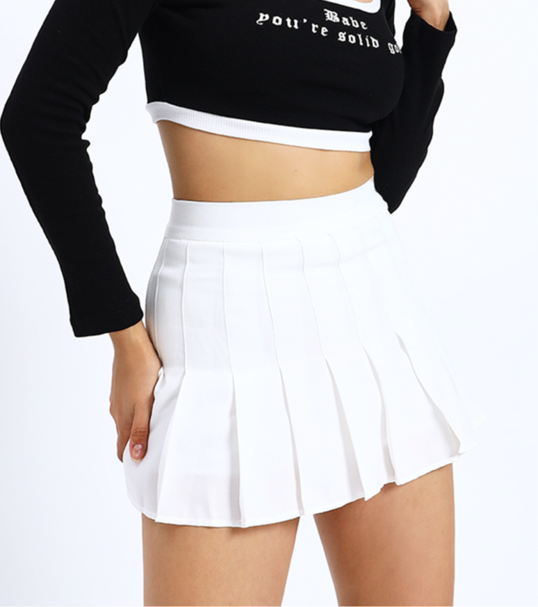 High Waist Tennis Skirt