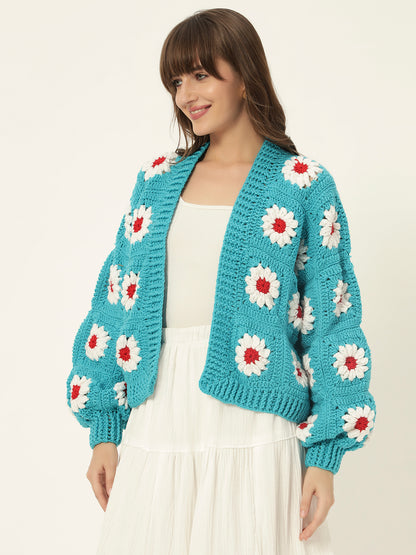Vancouver Picnic Cardigan - SkyBlue