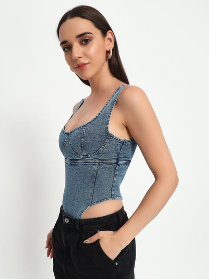 Denim Bodysuit