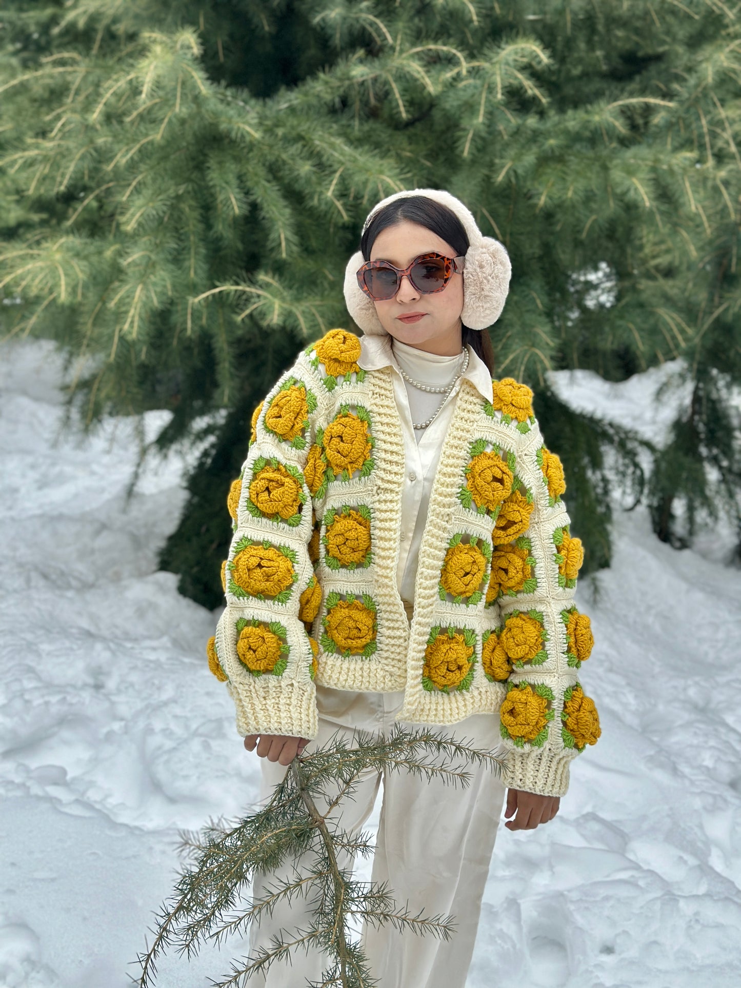 Rosa Foetida Garden Cardigan