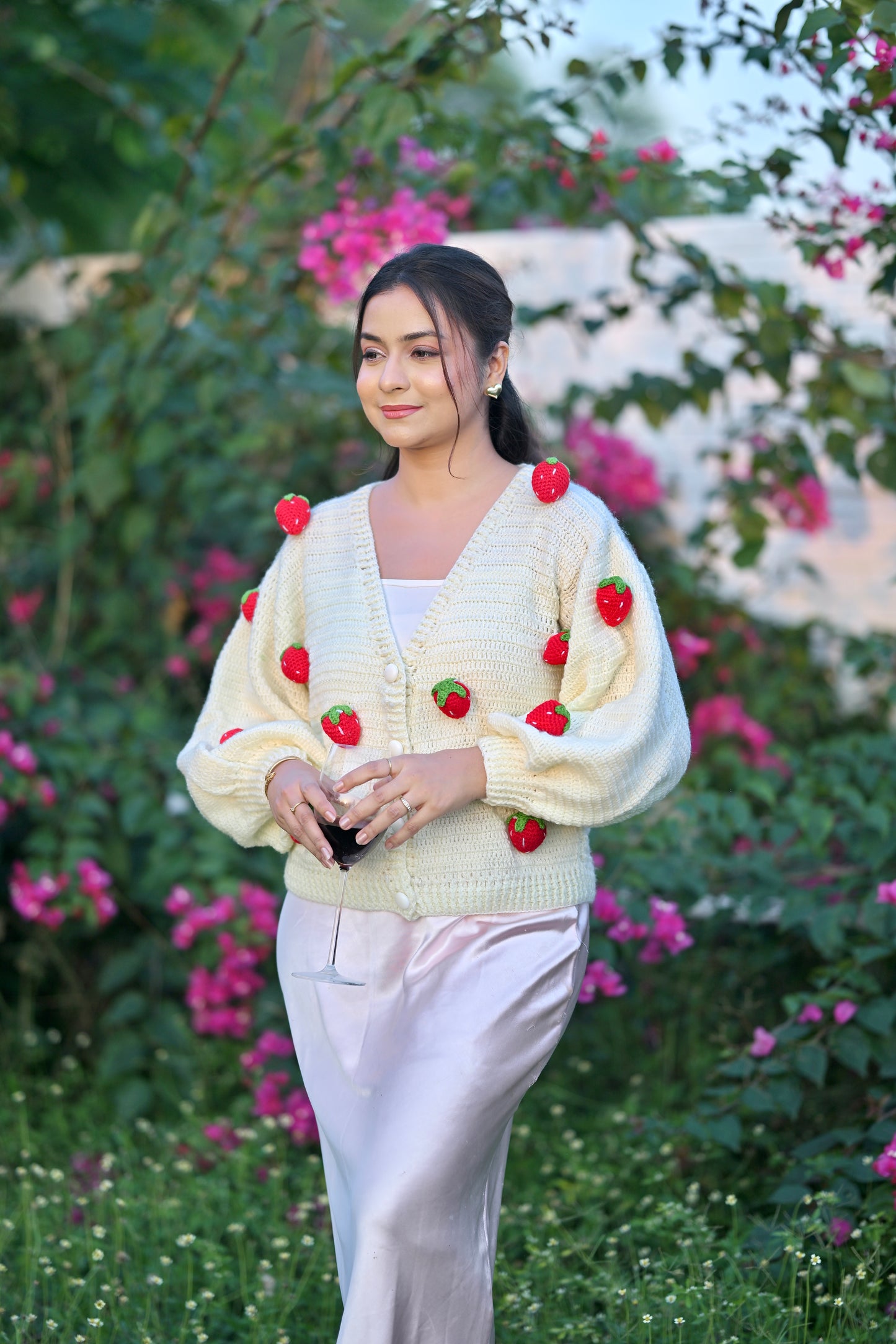 Strawberry 3D cardigan 🍓