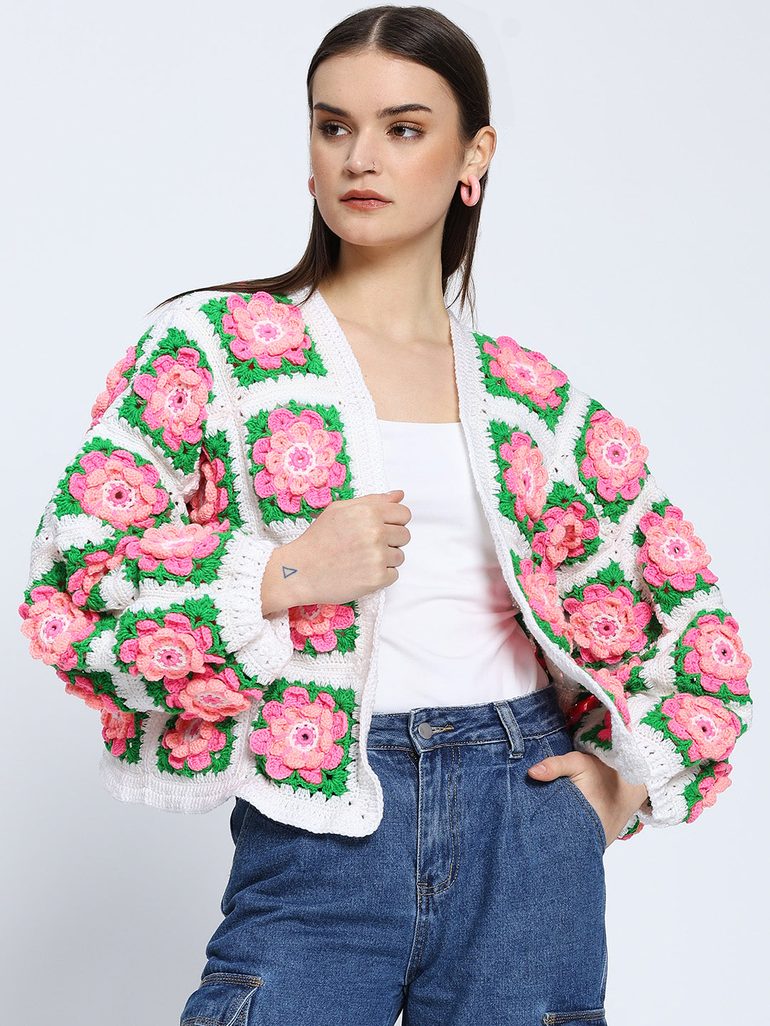 Faretta Flower Cardigan