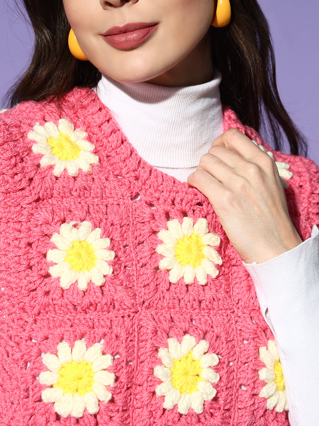 Bubblegum Daisy Vest