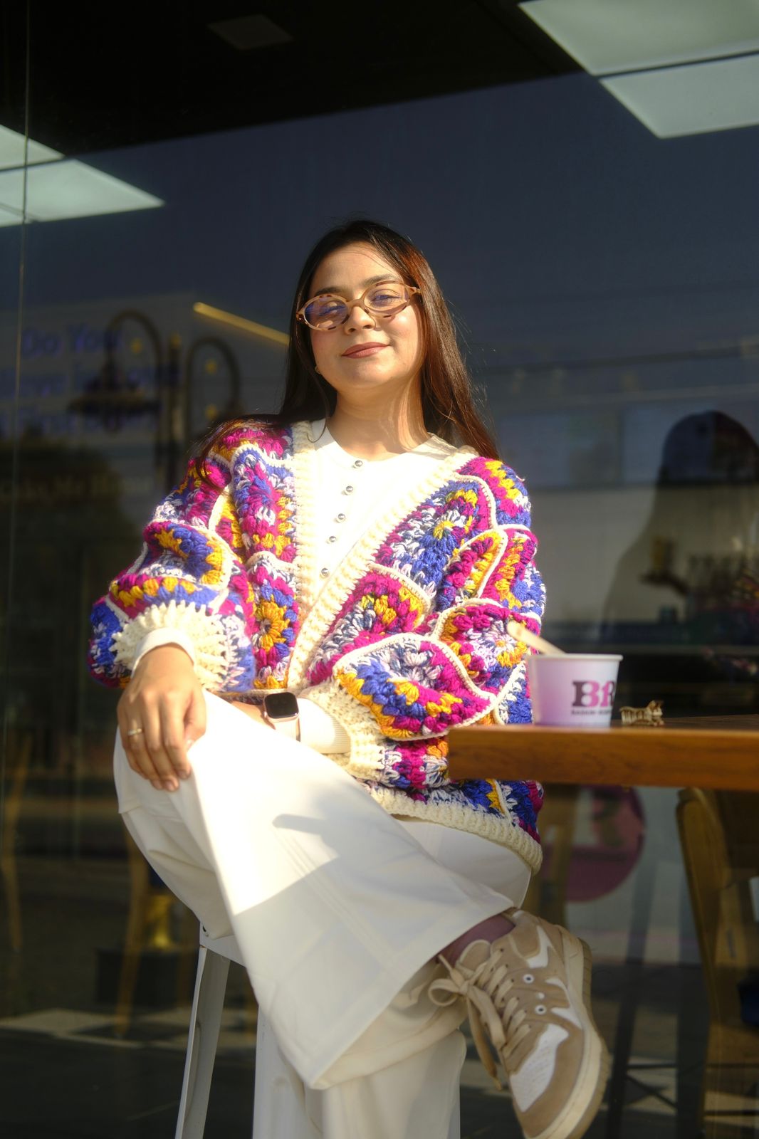 Morrocon Granny Square cardigan