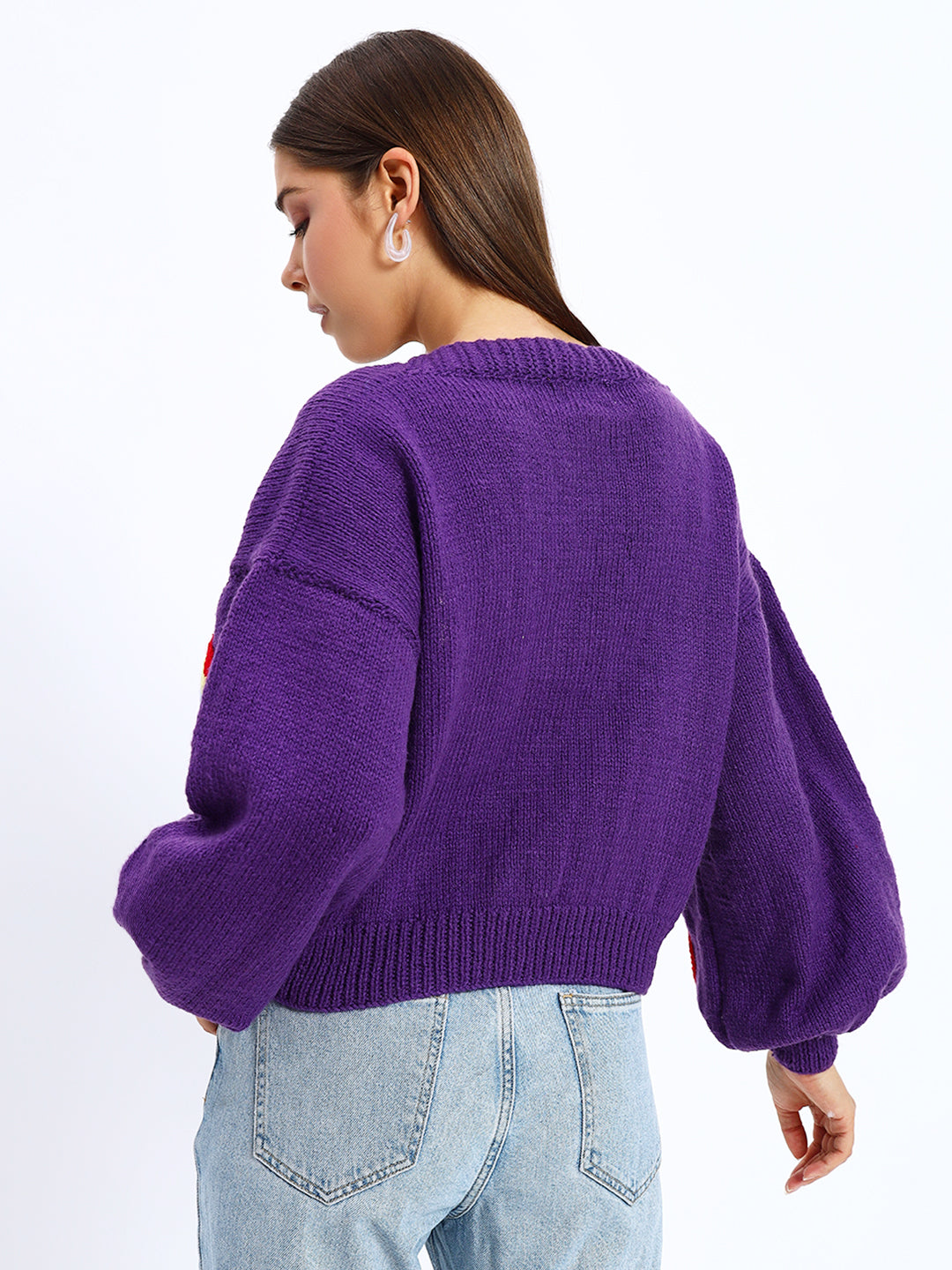 Rainbow Purple Cardigan