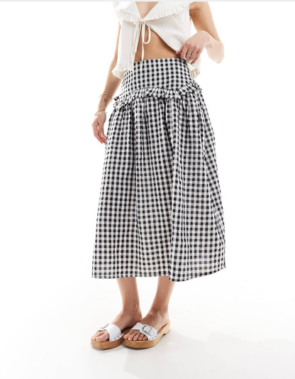Diva Ghingham Skirt