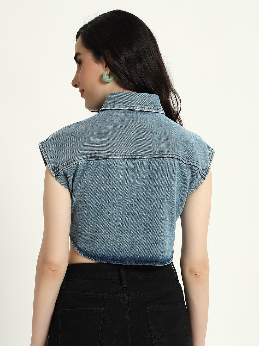 Pocket Denim Top