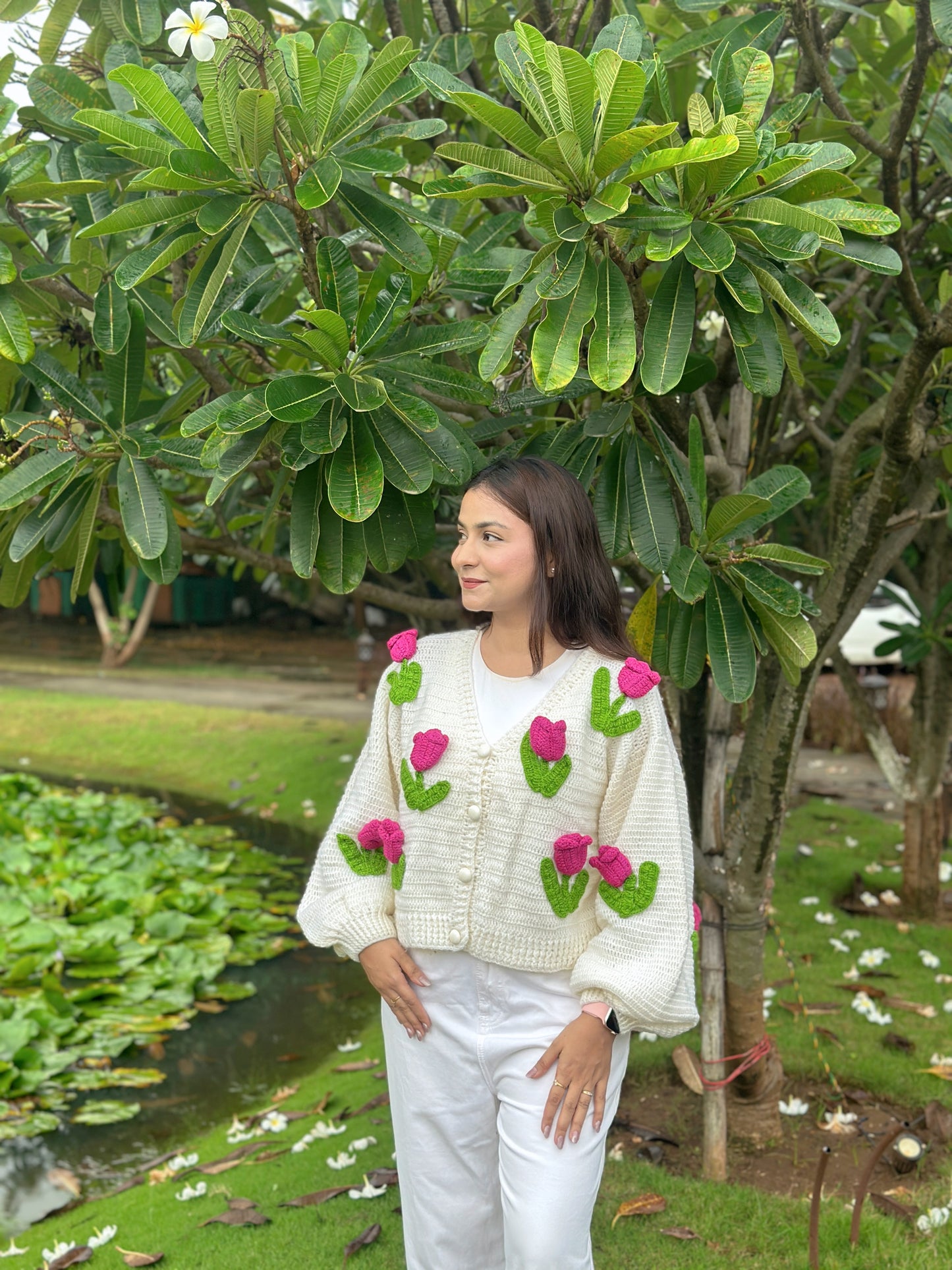 Pink Tulip Cardigan