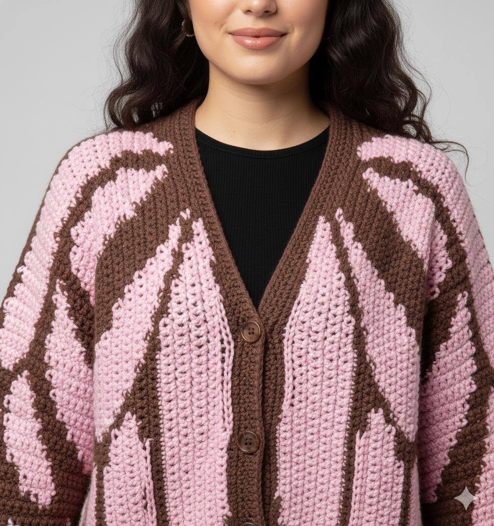 The brown Butterfly Cardigan
