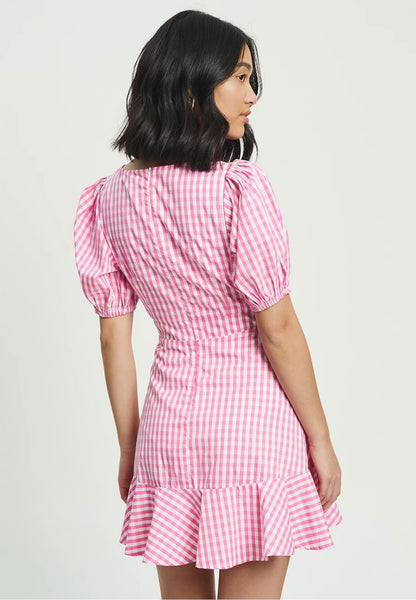 Ballet Core Ghingham Style Dress