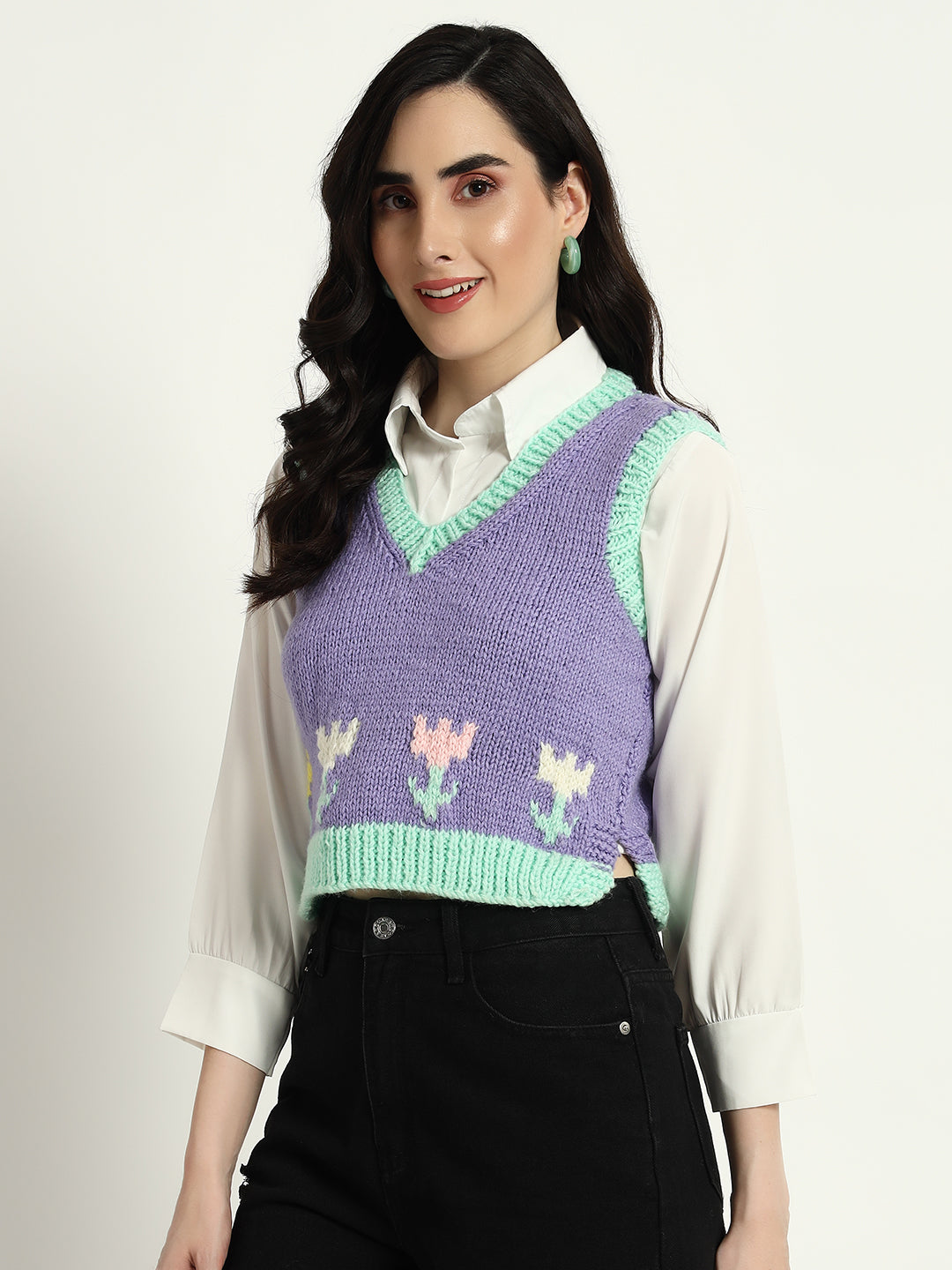 Pixel Pastel Handmade Vest