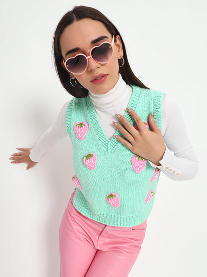 Pink Strawberry Vest