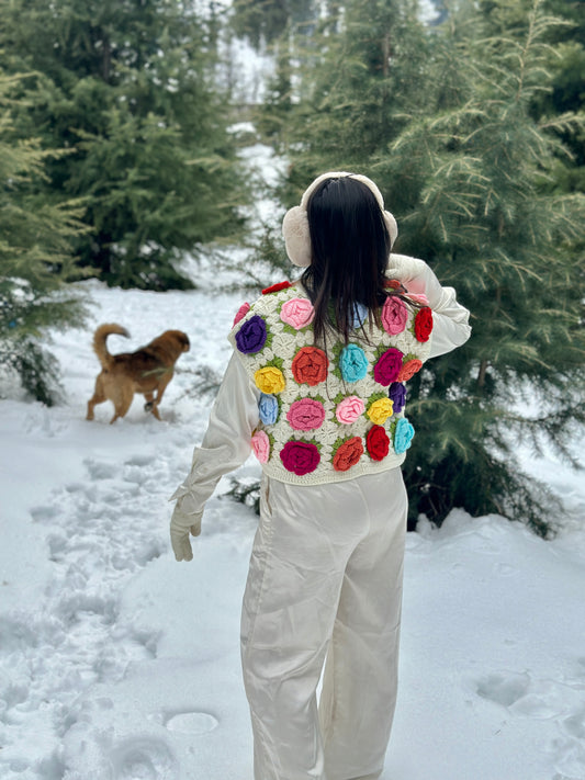 Multi Rose Vest