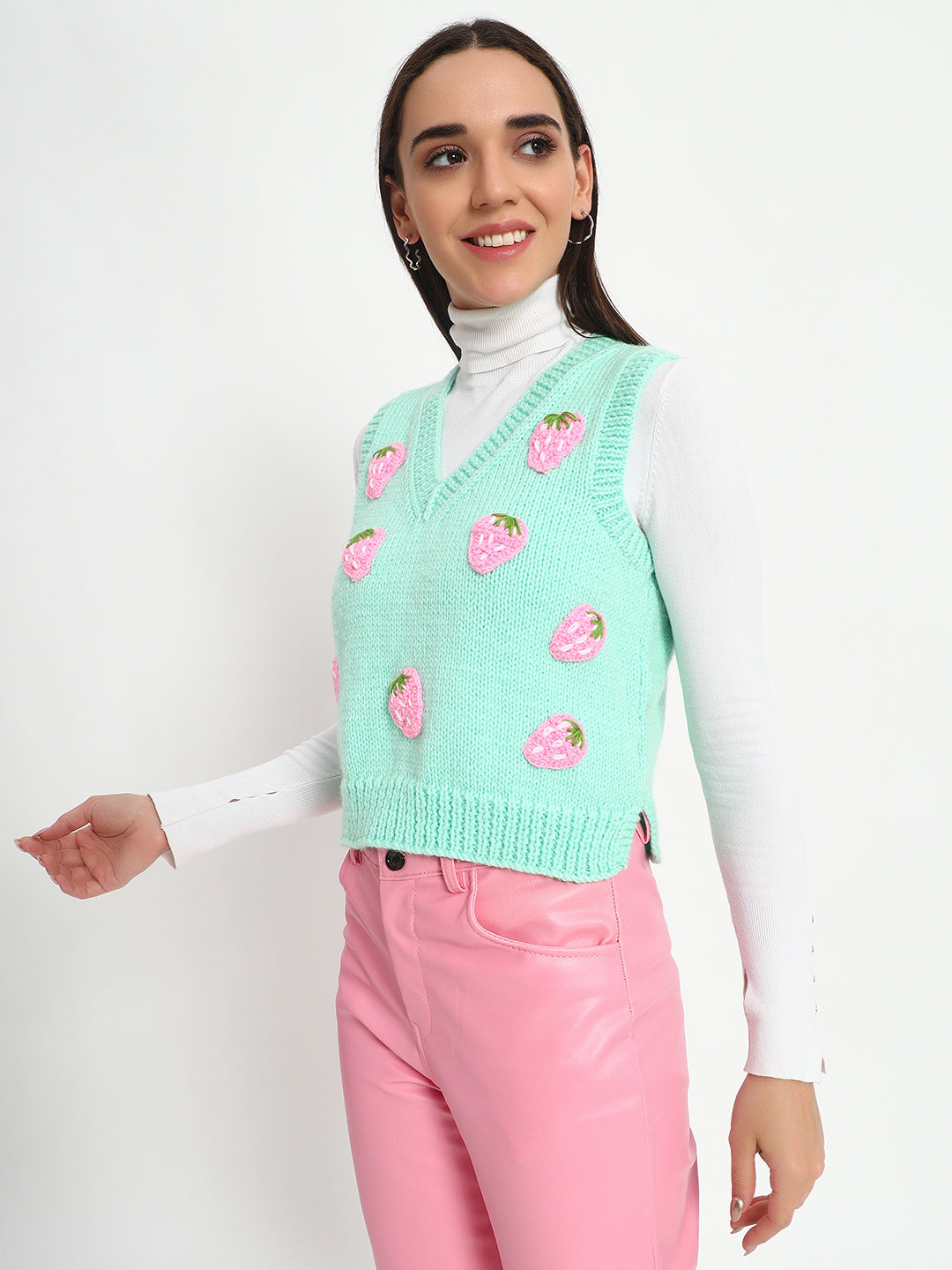 Pink Strawberry Vest