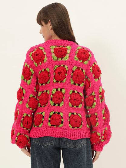 Lady Señorita Rose Bouquet Cardigan