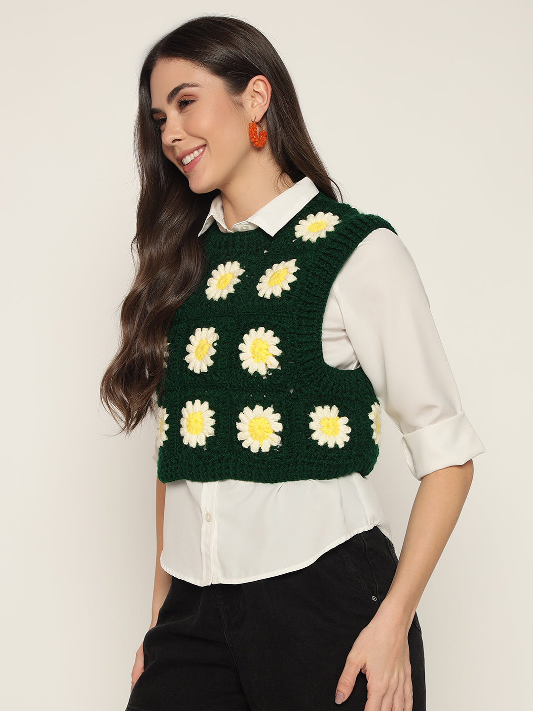 Emerald Daisy Vest