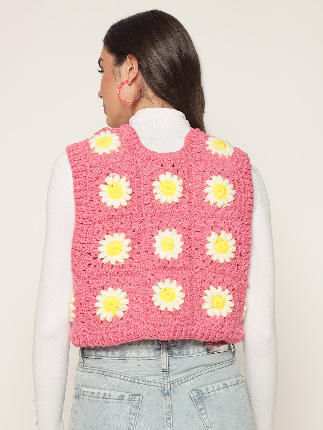 Bubblegum Daisy Vest